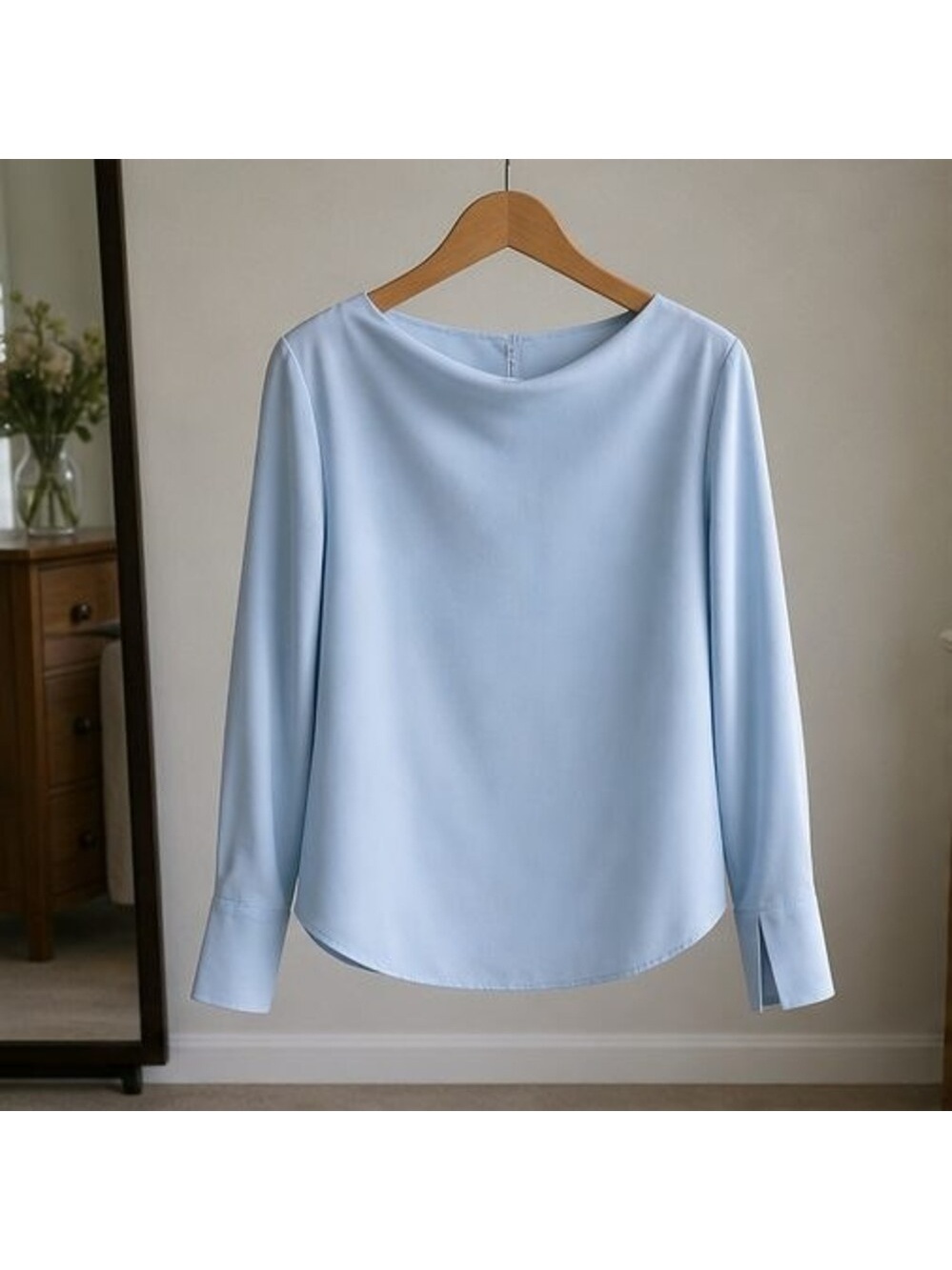 Camel Pleated Blouse